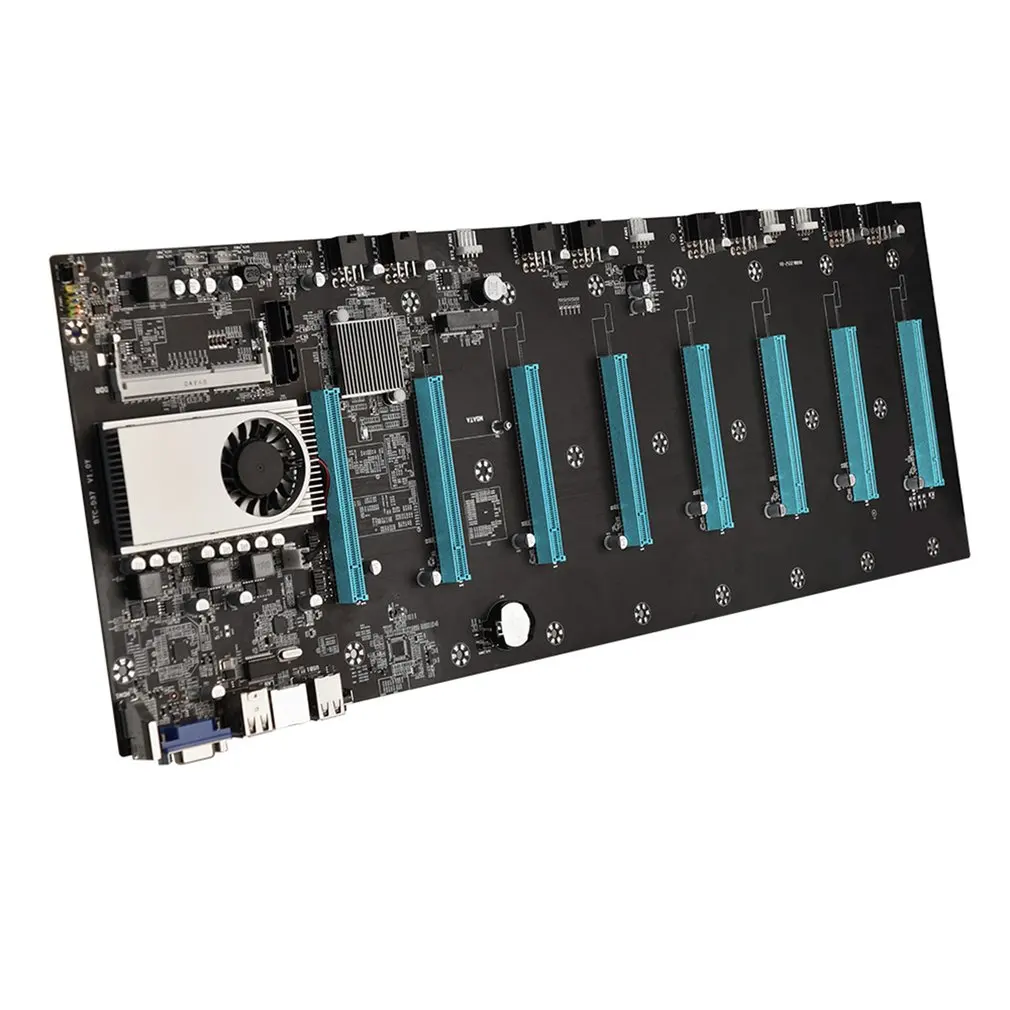 

BTC-37 Miner Motherboard CPU Set 8 Video Card Slot DDR3 Memory Integrated VGA Interface Low Power Consumption
