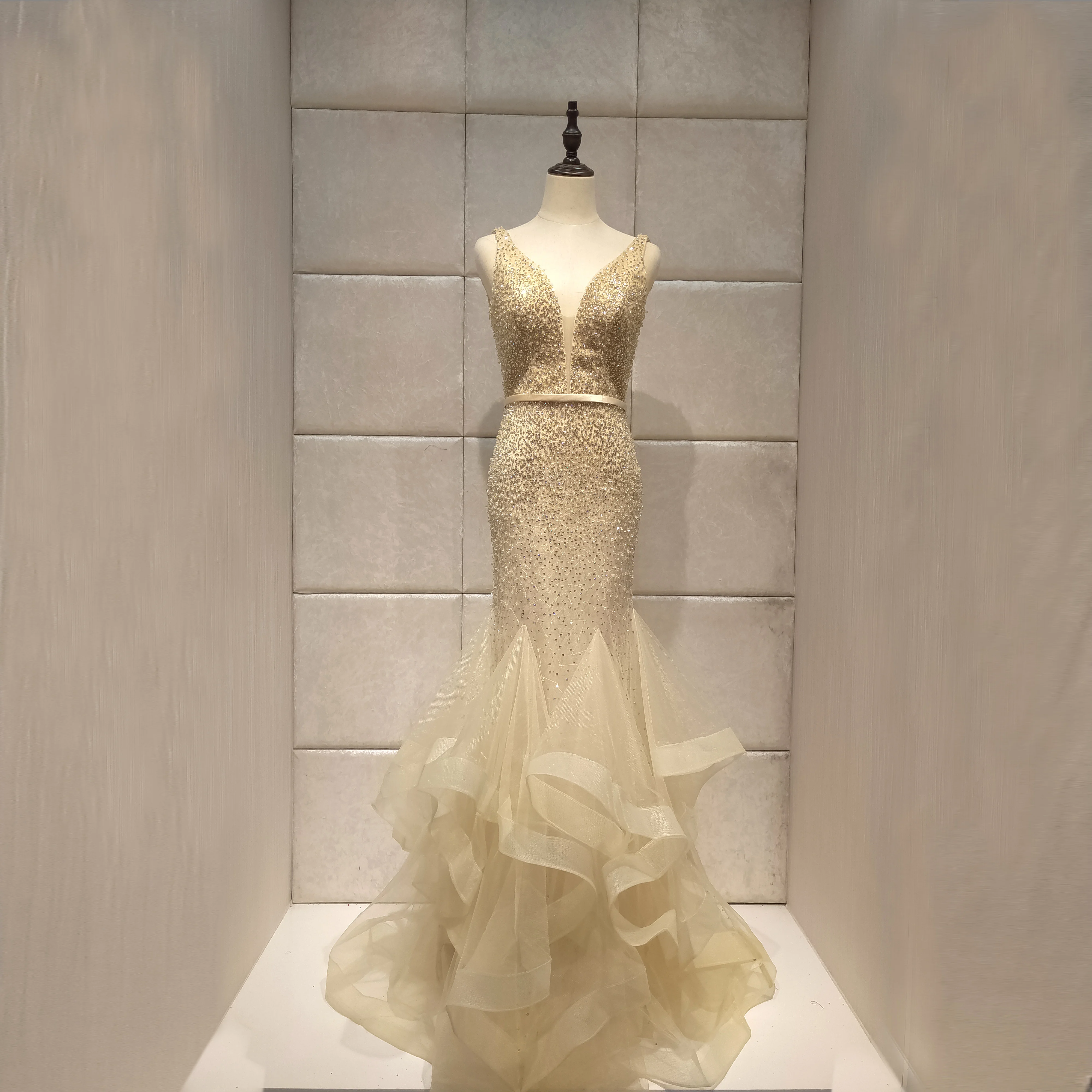 Роскошное вечернее платье русалки; Новинка года; vestido de noiva robe de soiree; вечерние платья