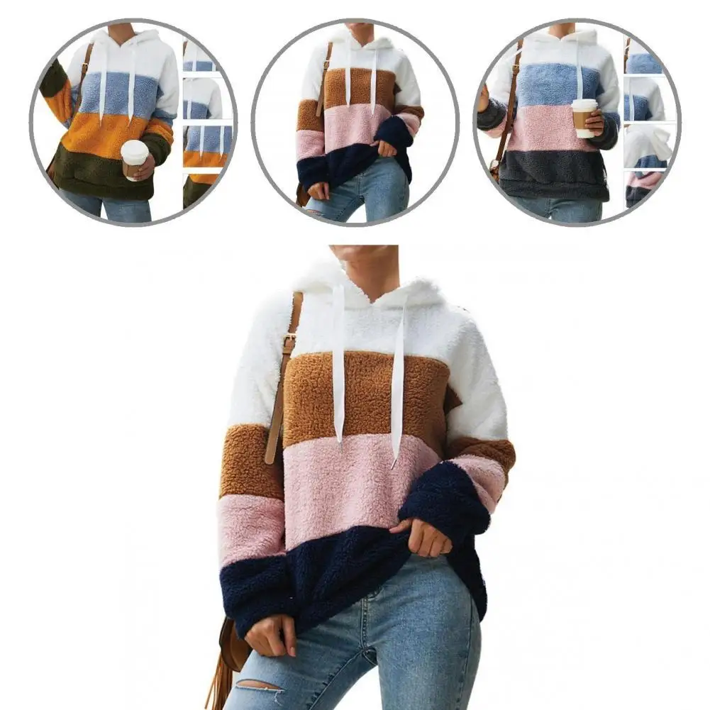 Пуловер с капюшоном двусторонняя бархатная пушистая толстовка пальто теплая