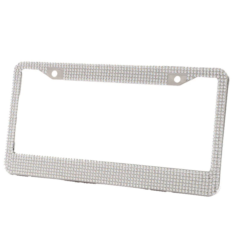 Bling AB горный хрусталь кристалл США Стандартный номерной знак рамки из