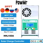 PowMr MPPT 60A точный Контроллер заряда солнечной батареи 12В 24В 36В 48В авто для макс. 190VDC PV Панель вход с подсветкой ЖК-дисплей