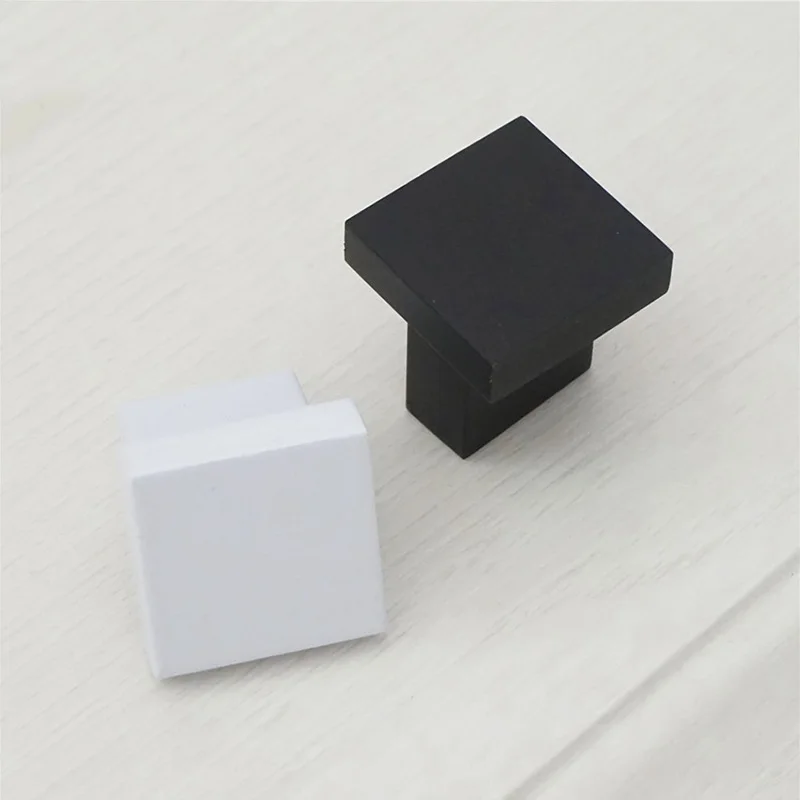 Космическая алюминиевая квадратная ручка для выдвижного ящика черная