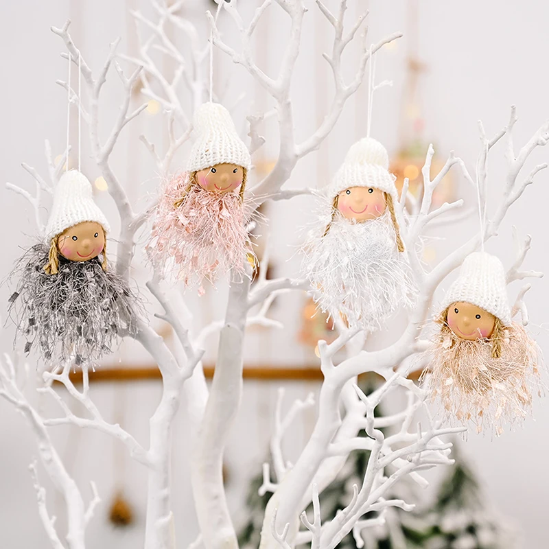 

2022 Plush Christmas Girl Pendant Christmas Decorations For Home Doll Ornaments