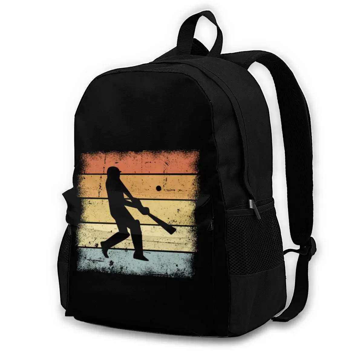 

Cricket Bat Backpacks Soft Novelty Polyester Backpack University Teen Bags
