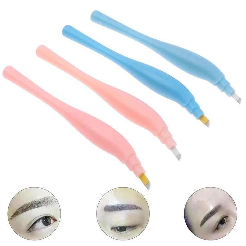 

Permanent Tattoo Disposable Microblading Eyebrow Pens Embroidery Blades With Cap