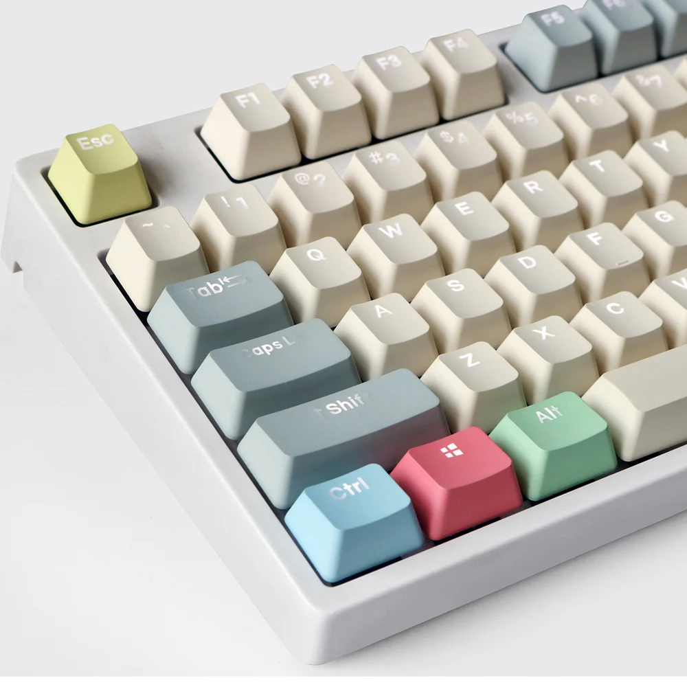 Тканевый цветной дизайн PBT Keycaps с подсветкой для Cherry Mx Switch 87 104 108 клавиш