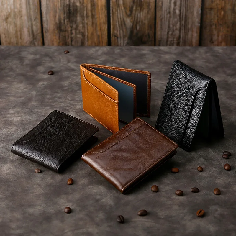 

Ультратонкий кожаный чехол-Портмоне Для водительских прав, документов и документов в деловом стиле