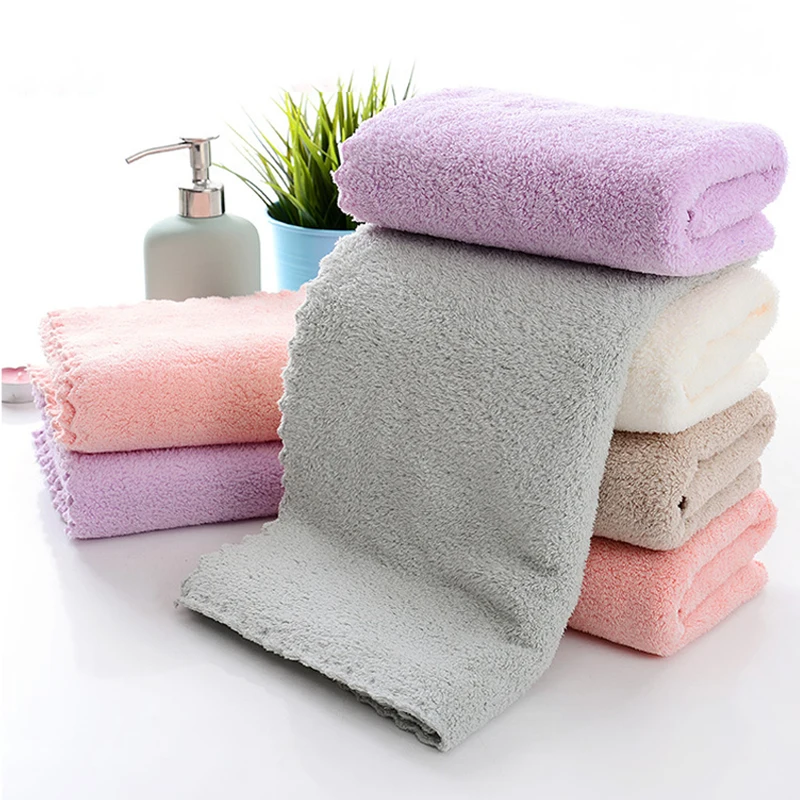 

Coral Velvet Coraline Face Towel Microfiber Absorbent Bathroom Home Towels For Kitchen Thicker Quick Dry Cloth Cleaning Towel