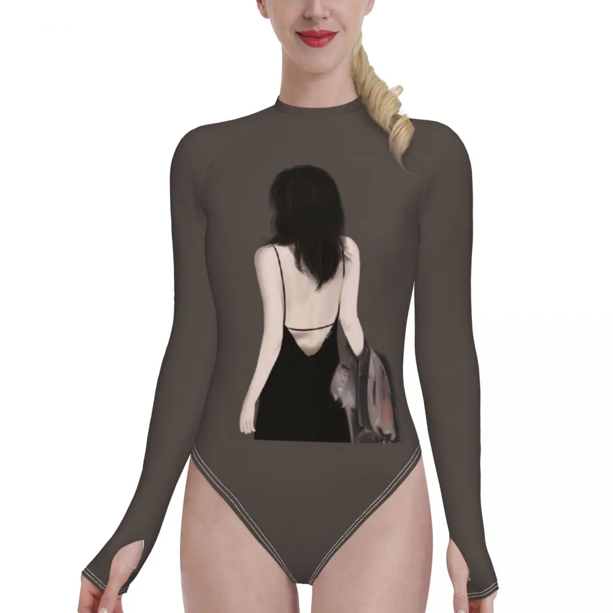 

Красивый Высококачественный эластичный купальник бикини купальник женский спортивный купальник с длинным рукавом женский купальный кост...