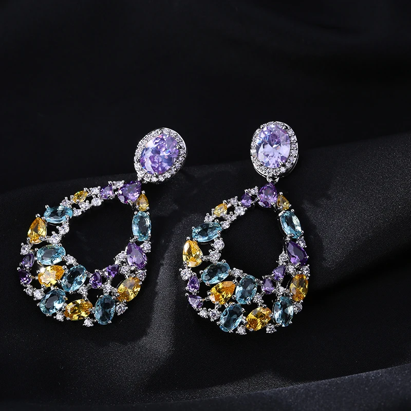 GAOLA новый дизайн серьги с цветами в форме капель для свадебной вечеринки