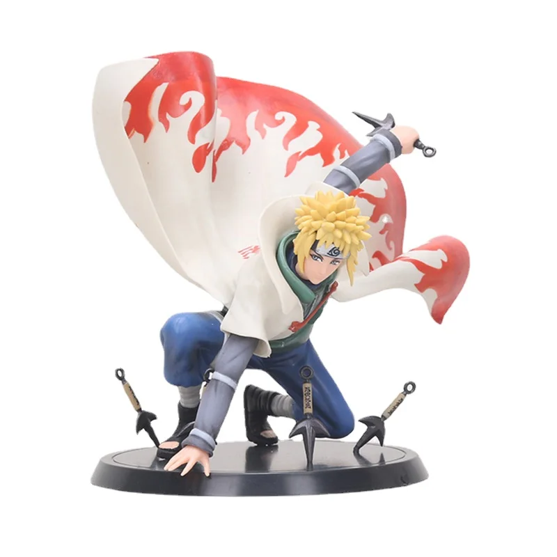 

14cm Naruto Shippuden Namikaze Minato PVC Anime Action Figure Collectible Statue Model Decoration Best Gift for Children Toys