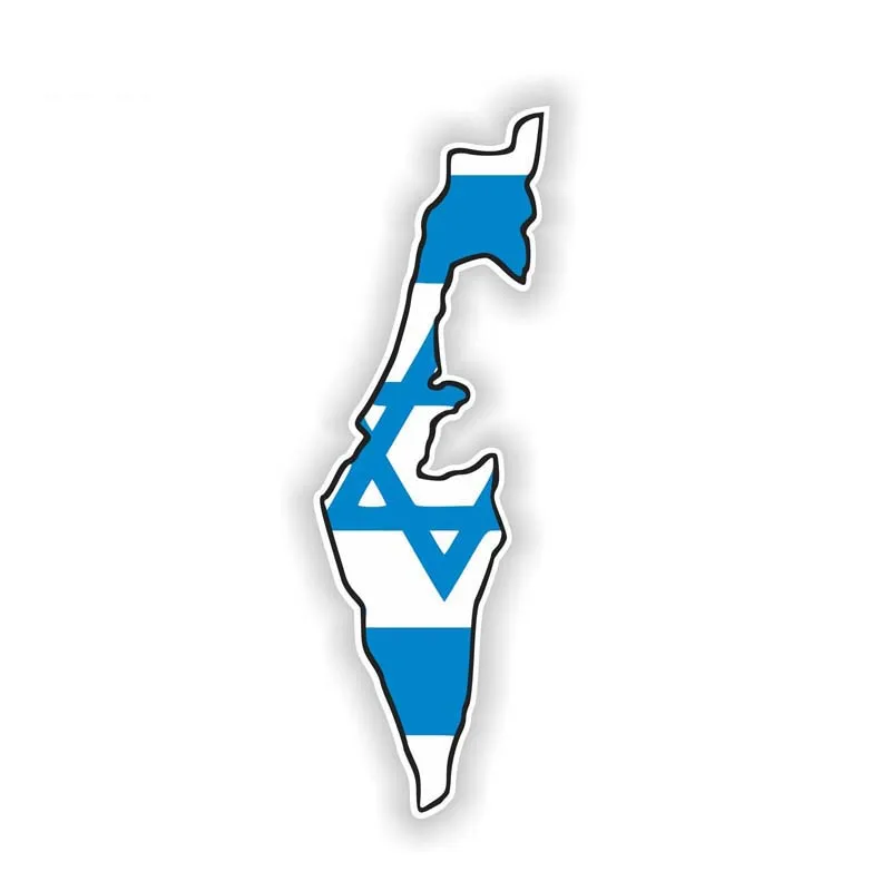 Фото Забавная карта Стикеры Израиль Флаг мотоцикл наклейка КК крышка царапины
