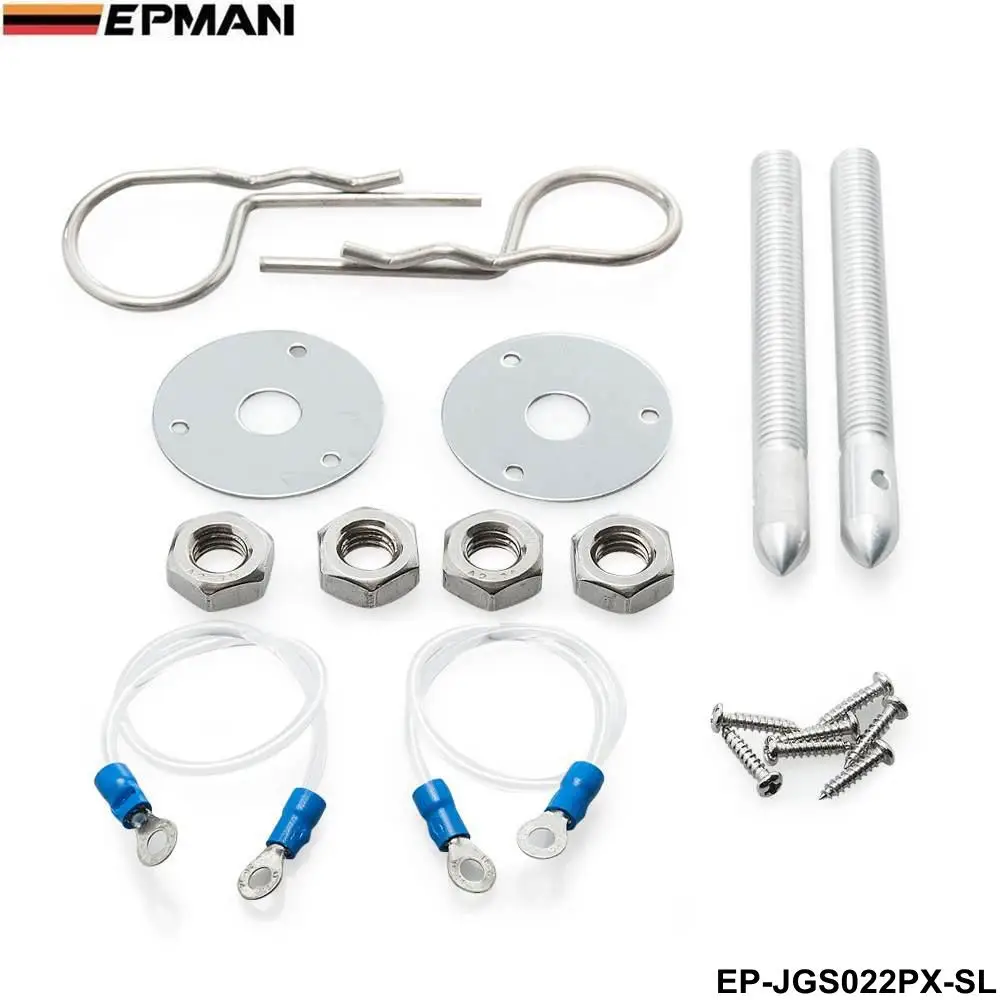 

EPMAN Universal Racing Sport Hair Pin Style Hood Pin Locking Kit With Lanyard EP-JGS022PX-AF