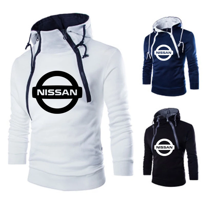 

Новинка 2021, мужские толстовки для Nissan с принтом логотипа машины, весна-осень, высококачественные хлопковые мужские толстовки, повседневная ...
