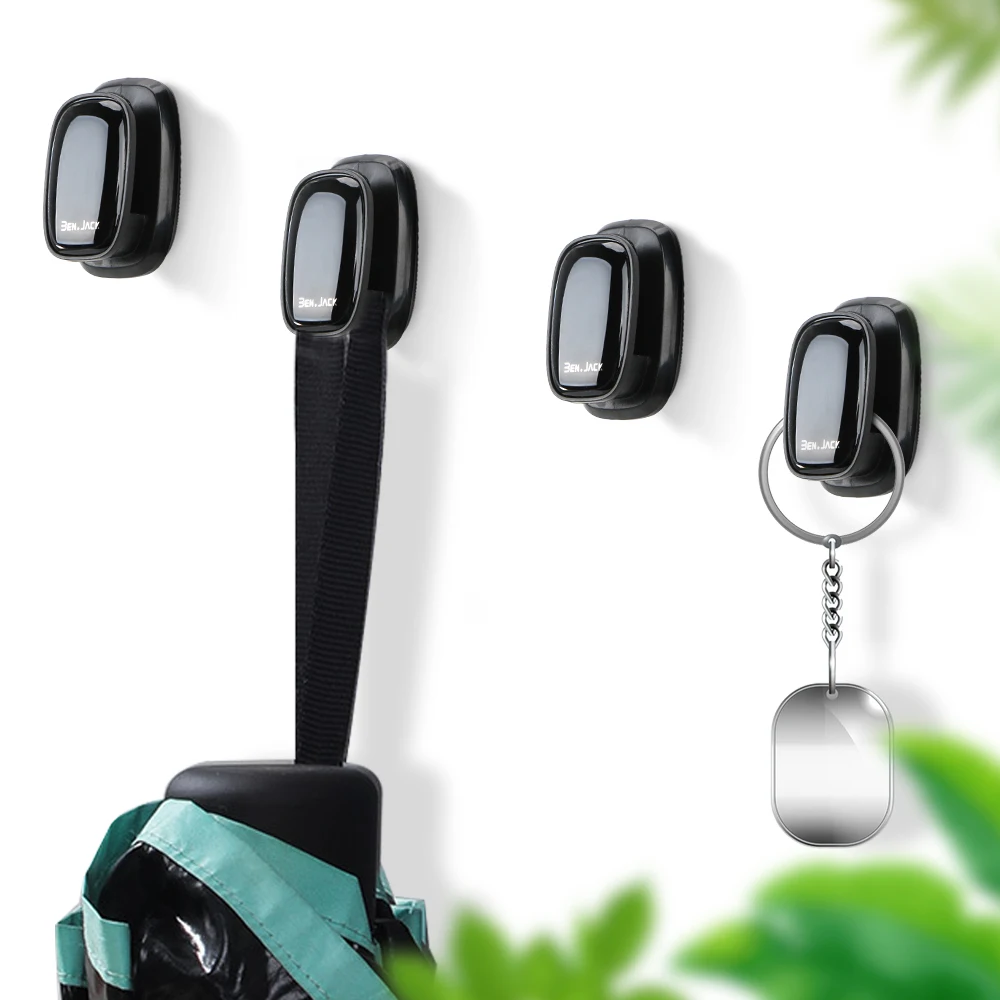 Автомобильные крючки YOSOLO 4 шт. самоклеящиеся настенные для хранения USB-кабеля
