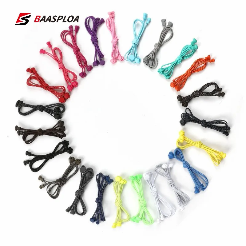 Шнурки спортивные эластичные для мужчин и женщин 1 пара без завязывания детей