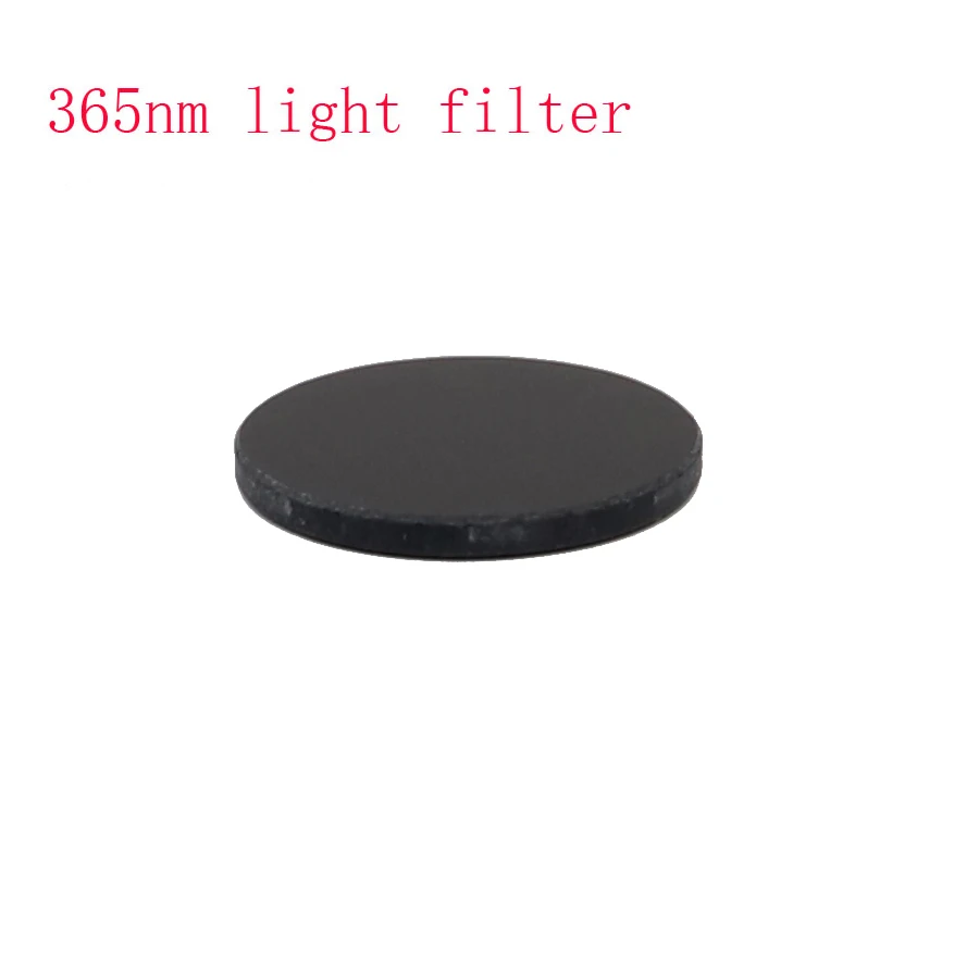 ZWB2 UV 365nm Ultraviolet Light Filter 18mm 20mm 22 28mm 41.5mm Black Flashlight Glass lens Blocking other light except |
