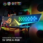 Акриловый кронштейн для видеокарт ROG Faith VGA с поддержкой зеркала, настраиваемый держатель GPU, кулер для синхронизации ауры и воды под заказ, высокое качество