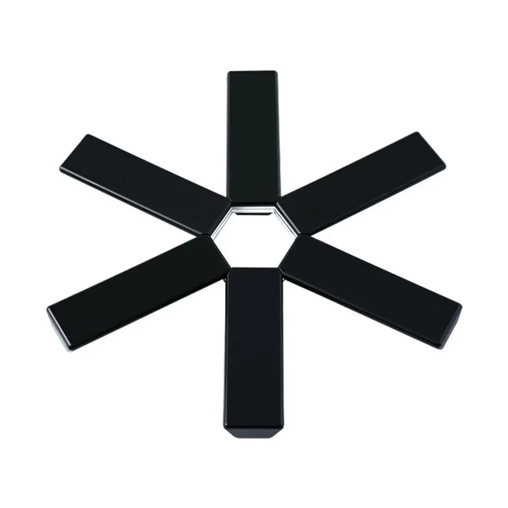 

Черная Складная термостойкая подставка Trivet Pan Accessories, подставка под горку, подушка, кухонный держатель для кастрюли Mat X1Q6