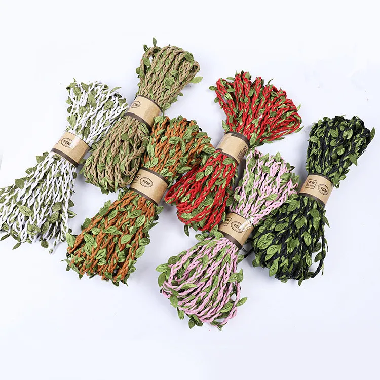 Искусственная лоза 10 м Подвесные Растения листья гирлянда листва веревка из