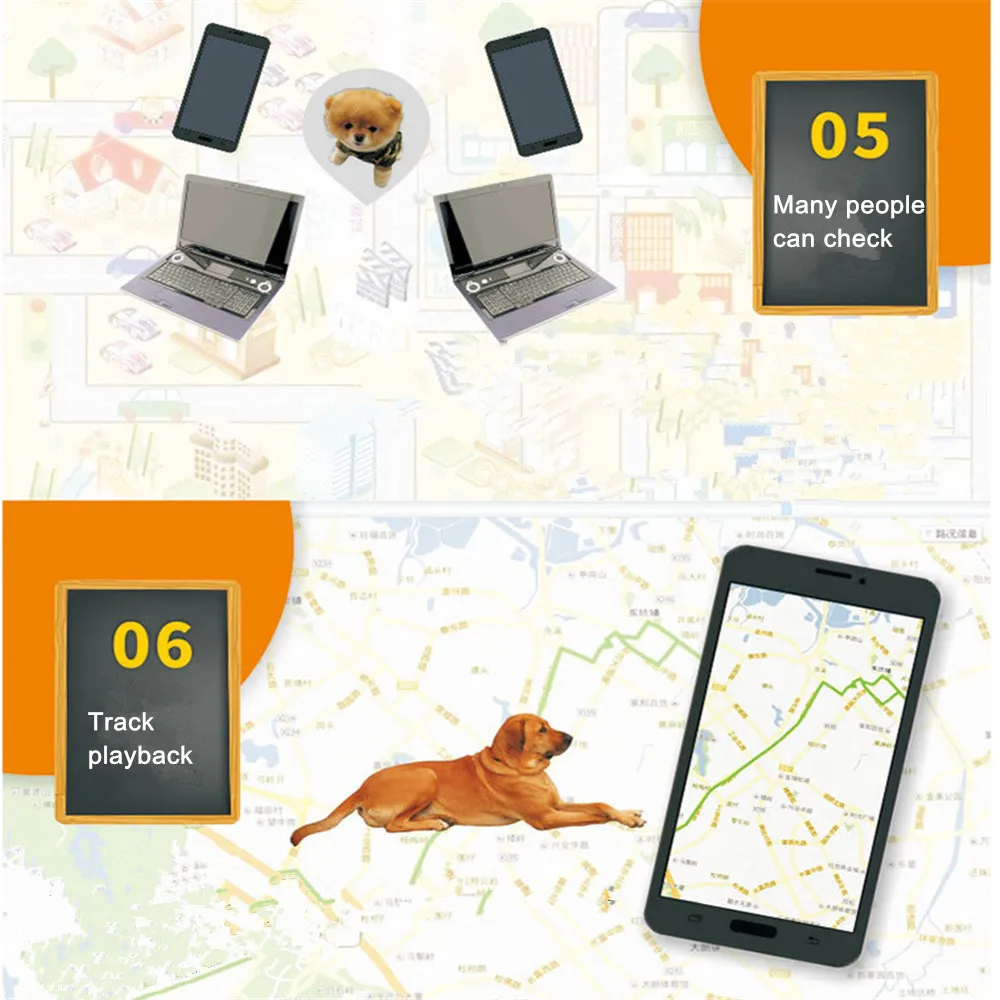 Мини-Кошачий собачий ошейник с GPS локатором для домашних животных Интеллектуальный водонепроницаемый трекер анти-потеря трека