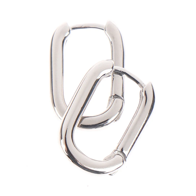 

Korean New Fashion O-Shape Square Hoop Earrings Temperament Minimalist Charm Elegant Earring For Women Jewelry Accessories
