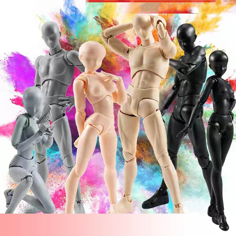 SHF BODY KUN/BODY CHAN body chan kun серый цвет Ver. Черная ПВХ фигурка Коллекционная модель