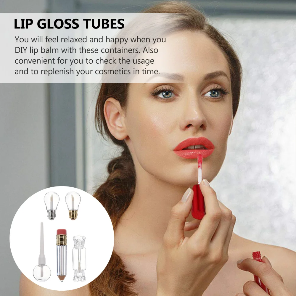 

20pcs Empty Lip Gloss Tubes Lip Balm Containers DIY Cosmetic Sample Bottles