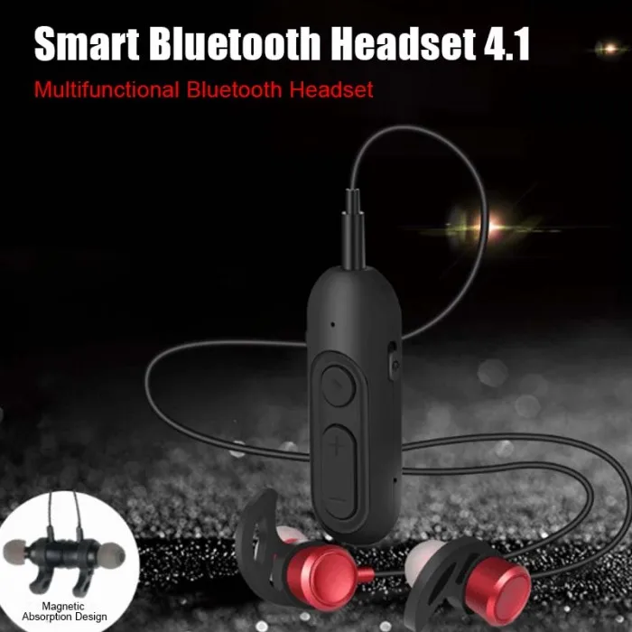Нагрудный зажим Bluetooth гарнитура приемник Спорт стерео Водонепроницаемый Многофункциональный портативный приемник GK8899