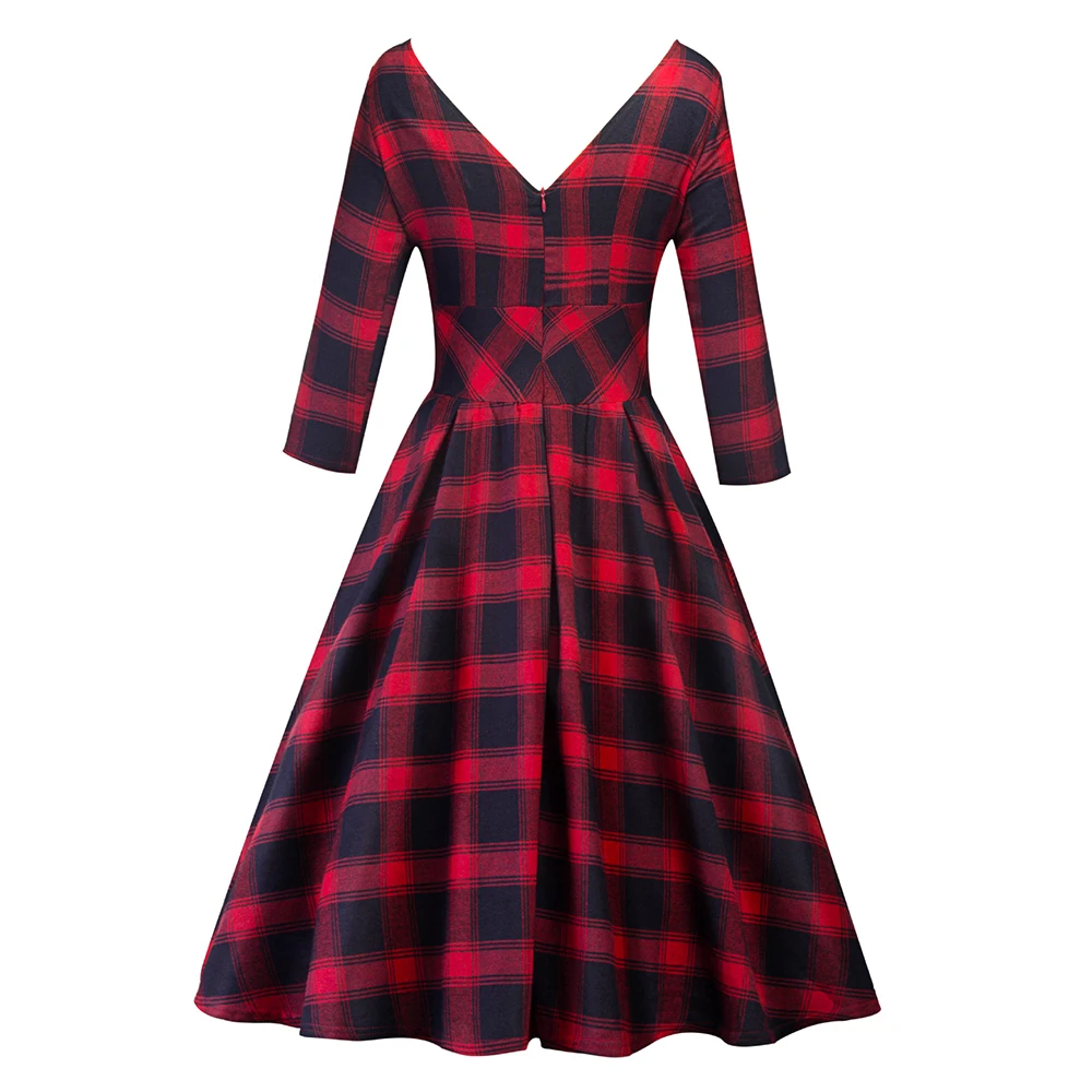 Robe Femme Vestidos женское платье 50 s весенне осенняя повседневная одежда для женщин с