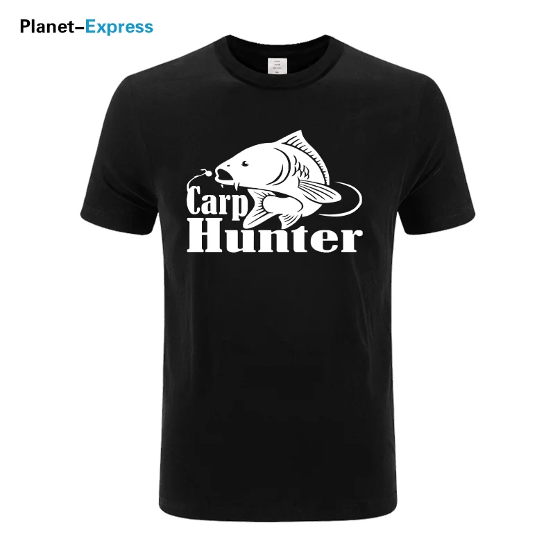 

Carp Hunter Fish Fisherman Printed Mens T shirt Summer New Fashion Gift Oke Novelty Short Sleeve Cotton High-quality Mens
