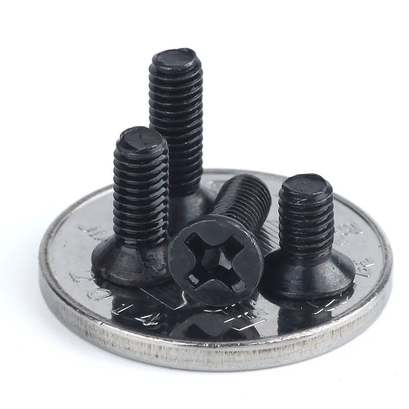 Крестообразный встраиваемый винт с плоской головкой M1 M1.2 M1.4 M1.6 M1.7 метрическая