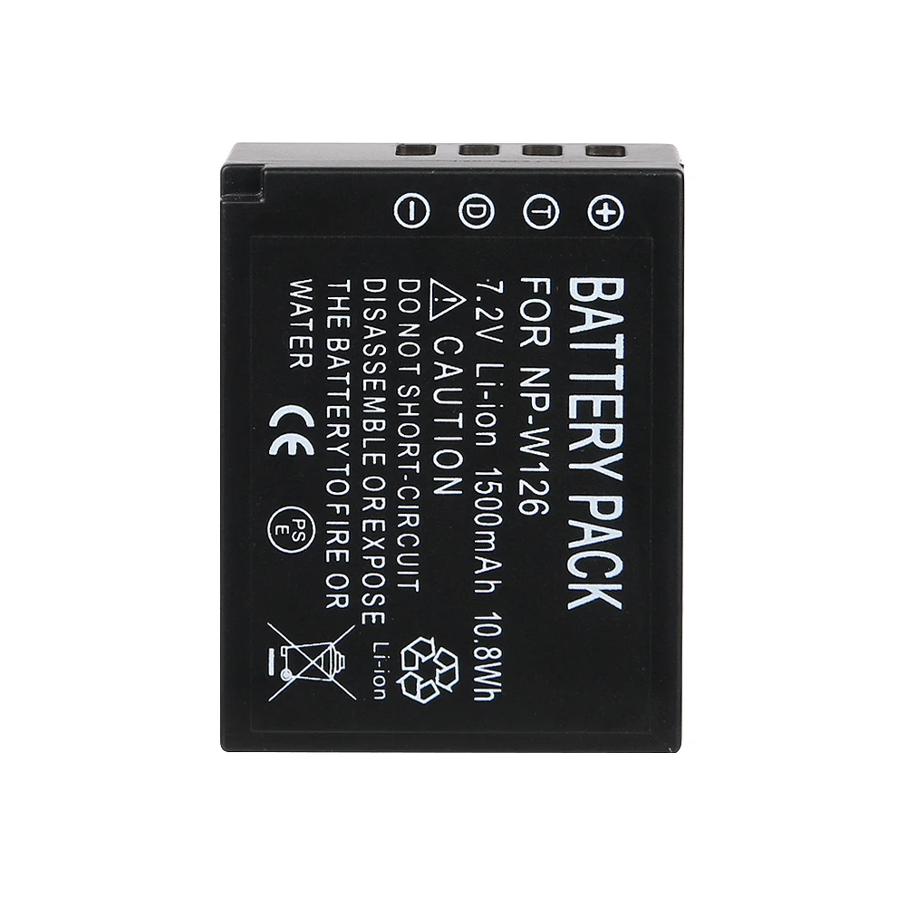 Ооз оригинальный высокое Ёмкость Камера Батарея NP-W126 NP W126 для ЖК-дисплея с