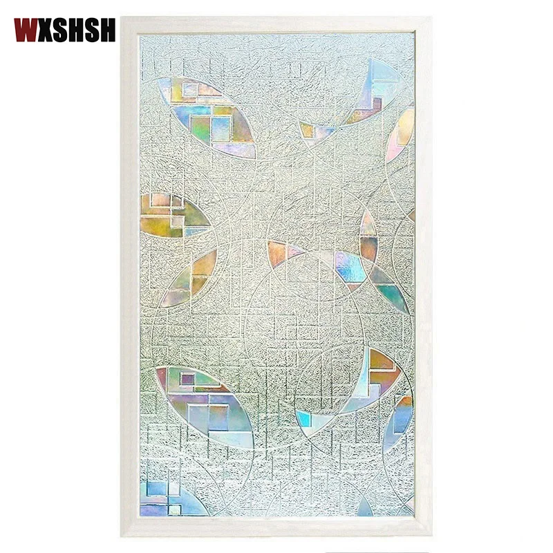 Круглая оконная пленка статическая липкая ПВХ защита конфиденциальности