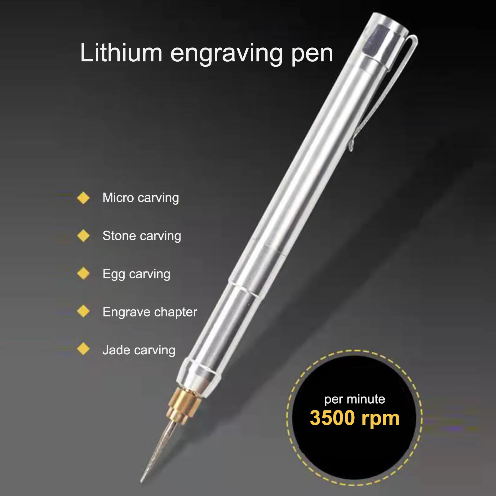 

Rechargeable Polishing and Engraving Pen Electric Mill Nuclear Engraving Jade Carving Electric Engraving Lettering Nail Polisher