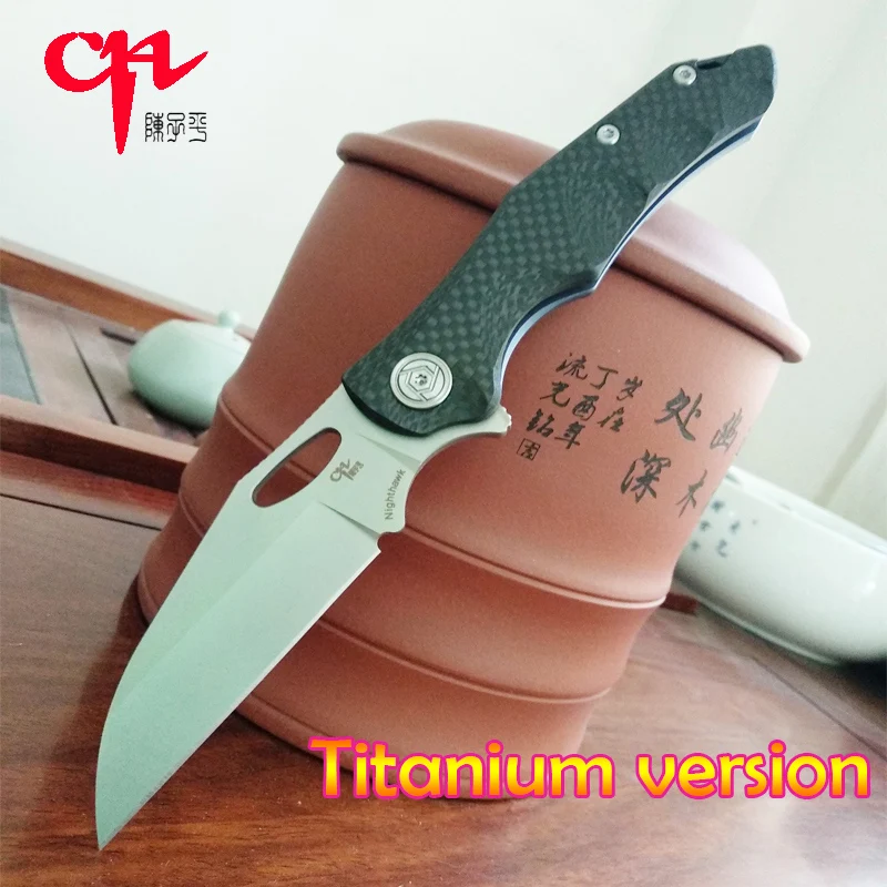 Нож CH Nighthawk военный тактический карманный титановый плавник открытые подшипники