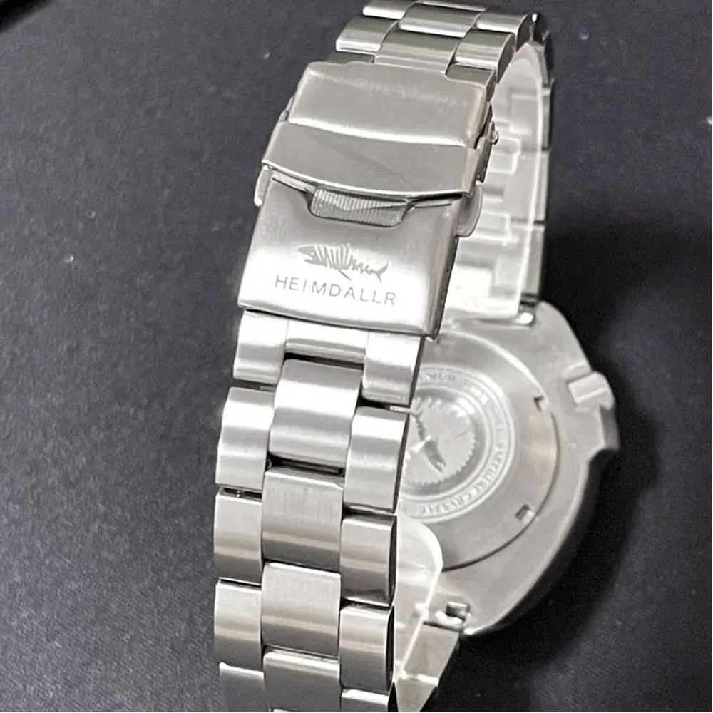 Чехол для дайверских часов из твердого титана для механизмов NH35A/NH36A, сапфировое стекло, черное/серое кольцо глав, водонепроницаемость до 200 м, предотвращает аллергию.