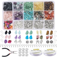 box set natural stone beads crystal charm seedbeads spacer beads for diy bracelet necklace earring jewelry making accessories
