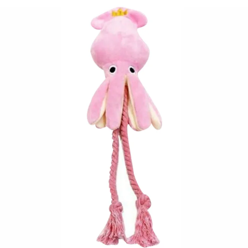 Милый кальмар животное телефон осьминог BB плюшевый питомец веревка для щенка