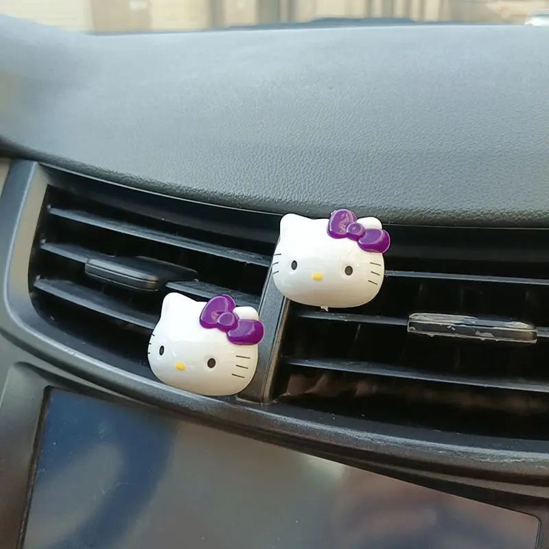 Автомобильное Украшение Hello Kitty для воздуховыпускного отверстия милые модные