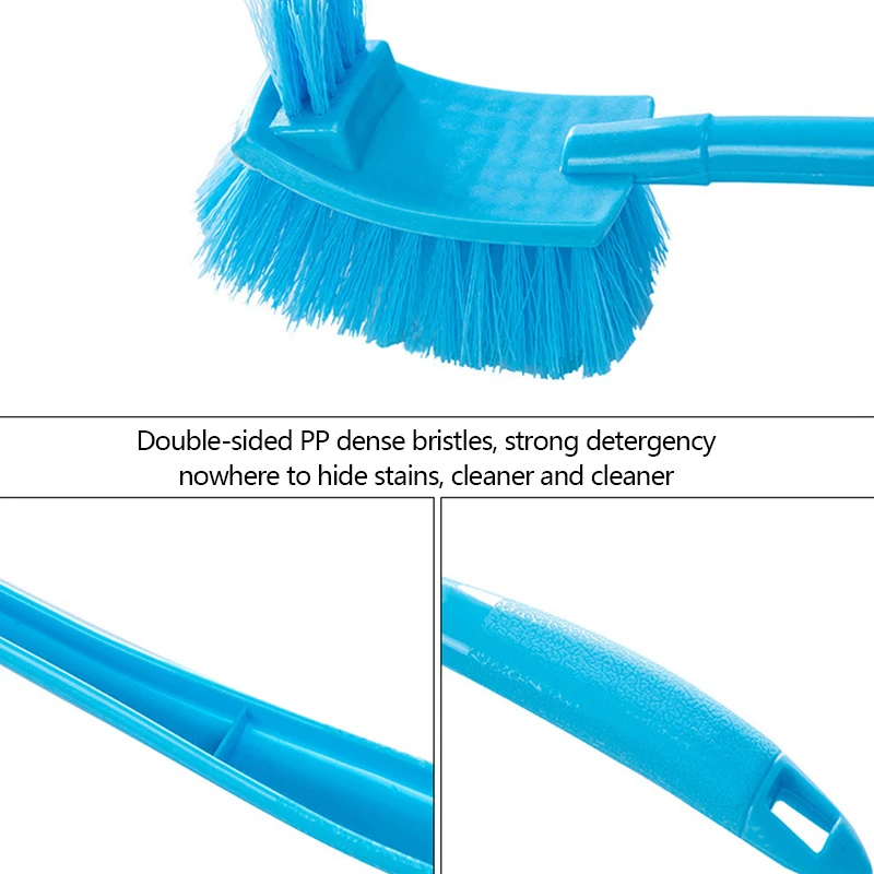 Прочная щетка для чистки туалета пластиковый скребок изогнутая сгибающаяся