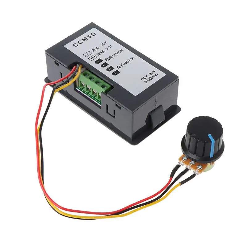 

DC 6-30V 12V 24V 15A Max PWM Motor Speed Controller With Digital Display