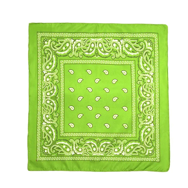 

15 Color Ethnic Hip Hop Bandana Handkerchief Retro Location Paisley Floral Print Unisex Sport Cycling Square Scarf Headwear Mask