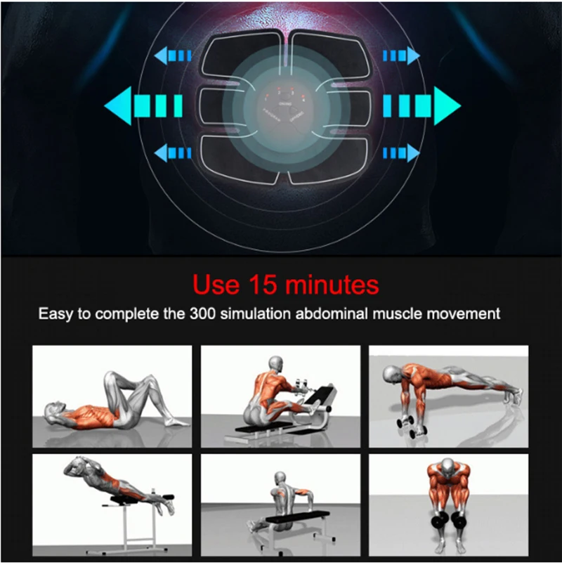 EMS беспроводной стимулятор мышц живота тренажер Смарт фитнес тренировка