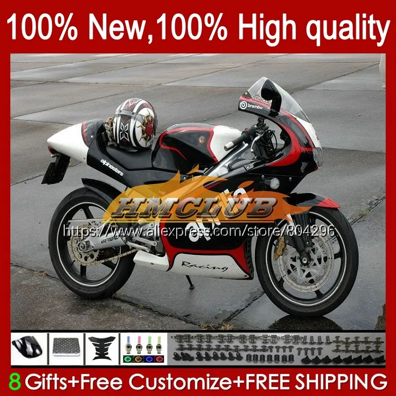 

RS125R для Aprilia RSV RS 125 R RR RS-125 2No.17 RS125 99 00 01 02 белый черный 03 04 05 1999 2000 2001 2002 2003 2005 обтекатели
