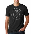 Модная крутая Мужская футболка, Мужская забавная футболка Moto Guzzi Mechanic Logo - dark индивидуальная Футболка с принтом