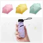 Карманный Зонт для дождливого дня, мини складные зонтики от солнца, зонтик от солнца, складной зонт, мини-зонтик карамельных цветов, снаряжение от дождя для путешествий