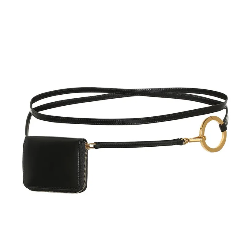 

Fashion Mini Square Shoulder Crossbody Bags For Women Black Small Coin Key Waist Pack Women's Bag Luxury Pu Leather Lady Handbag