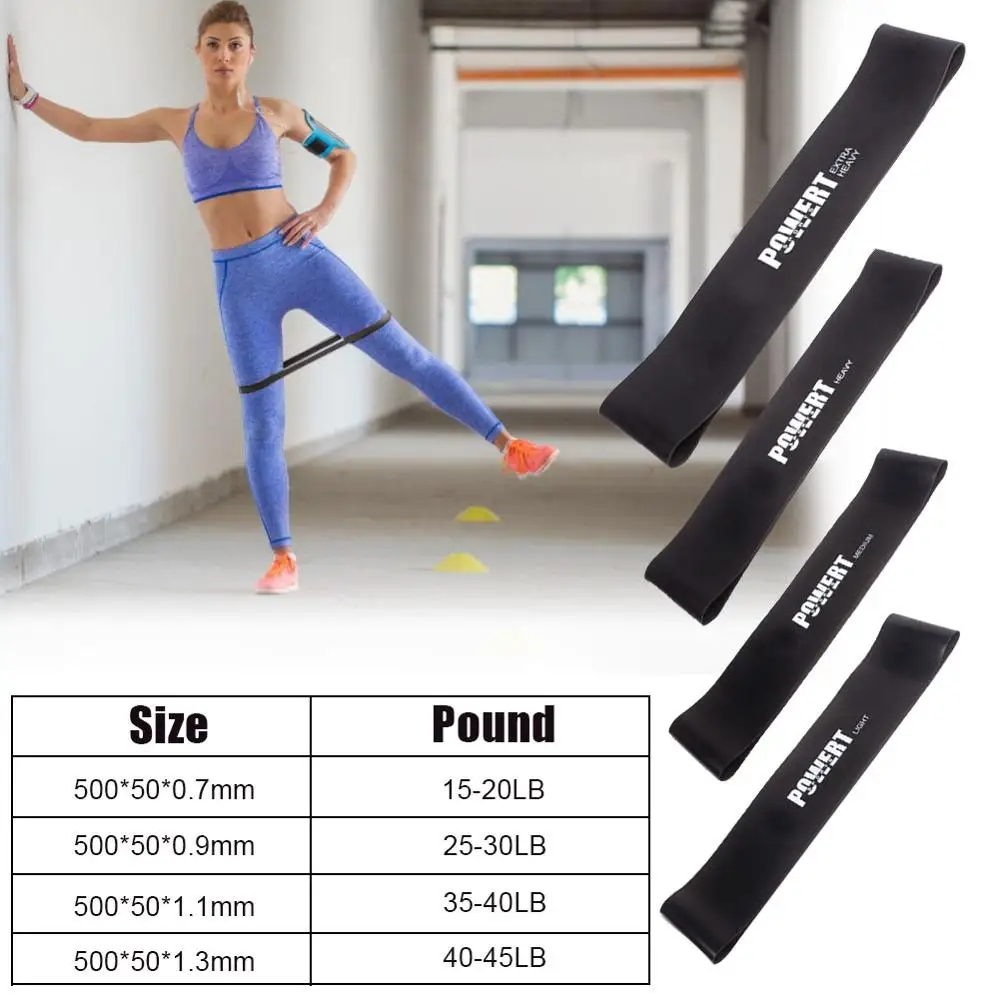 

4 pcs Heavy Fitness Elastic Band Resistance Band for Strength Training Bodybuilding Stretch Band
