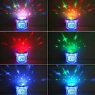 Светодиодные часы для детской комнаты, ночсветильник, проектор, лампа для спальни, музыка, будильник, многофункциональные светящиеся часы для подарка